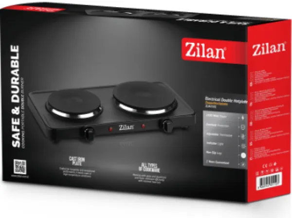 ZILAN Zilan ZLN2181 Elekticni rešo sa dve ploče, 2500 W, crna Slika 4
