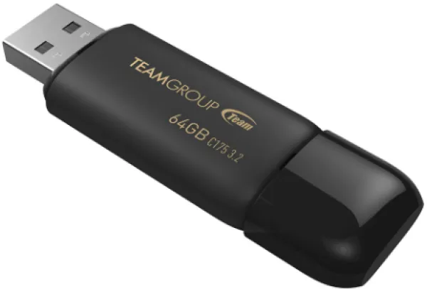 TEAM GROUP TeamGroup 64GB C175 USB 3.2 BLACK with Type C adapter TC175364GB26 Slika 1