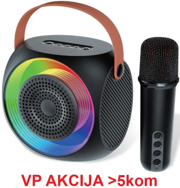 GEMBIRD SPK-L2 ** Gembird Bluetooth karaoke zvucnik RGB,10W,1800mAh, USB, microSD, AUX +mikrofon 500mAh(1360 Slika 4