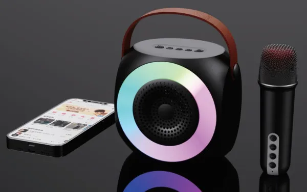 GEMBIRD SPK-L2 ** Gembird Bluetooth karaoke zvucnik RGB,10W,1800mAh, USB, microSD, AUX +mikrofon 500mAh(1360 Slika 9