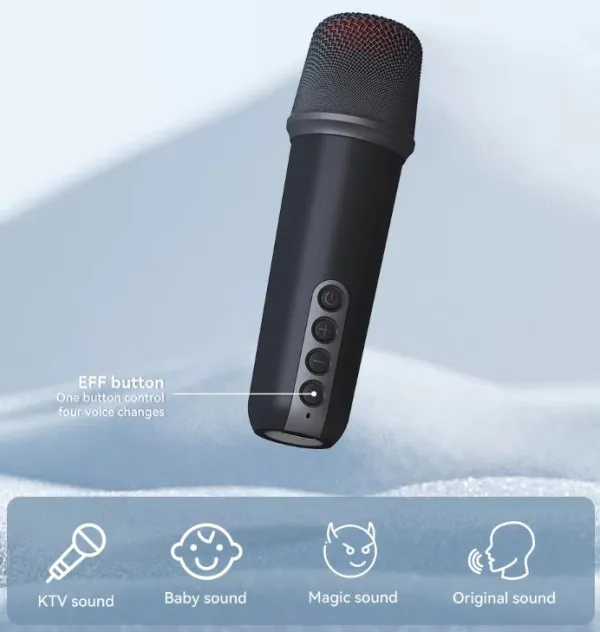 GEMBIRD SPK-L2 ** Gembird Bluetooth karaoke zvucnik RGB,10W,1800mAh, USB, microSD, AUX +mikrofon 500mAh(1360 Slika 10