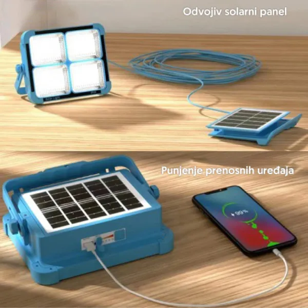 Solarna serviserska LED lampa 288xSMD LED 5600mAh YW13501-3341 Slika 3