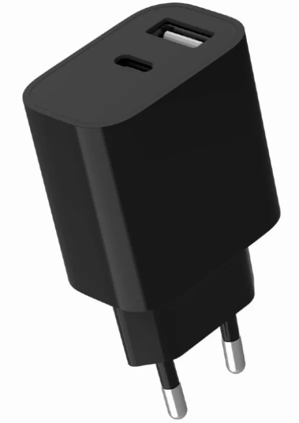 GEMBIRD TA-UC-2AC12-01-BK Gembird USB punjac, 2-port USB-A+ USB-C, 2.4 A, Black Slika 5