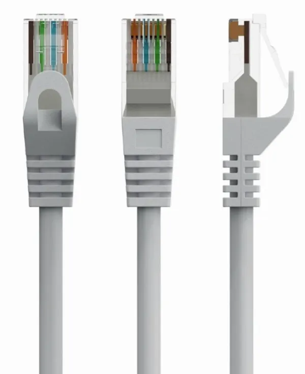 GEMBIRD PP6U-CU-0.25M Gembird Mrezni kabl, CAT6 BAKARNI UTP Patch cord 0.25m grey Slika 1