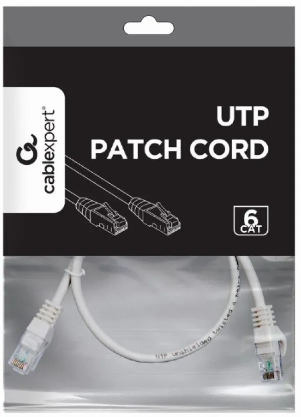 GEMBIRD PP6U-CU-0.5M Gembird Mrezni kabl, CAT6 BAKARNI UTP Patch cord 0.5m grey Slika 2