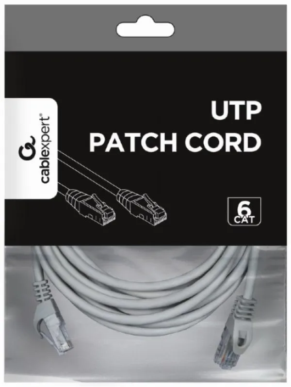 GEMBIRD PP6U-CU-7.5M Gembird Mrezni kabl, CAT6 BAKARNI UTP Patch cord 7.5m grey Slika 3