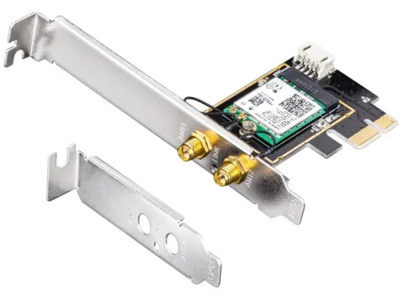 CUDY Cudy WE3000 AX3000 Wi-Fi 6 + Bluetooth5.2 PCI Express Adapter 2.4+5Ghz, 2x5dBi detachable antenna Slika 7