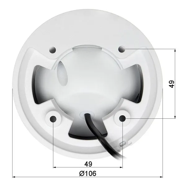 Dahua kamera HAC-HDW1200EM-A-0280-S5 2Mpix, 2.8mm 50m HDCVI, FULL HD ICR metalna Slika 4