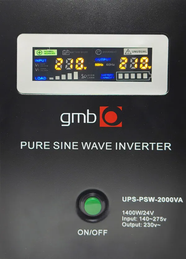 UPS-PSW-2000VA + 2xNPP NPG12V-100Ah * GMB LONG cist sinusni pretvarac Slika 2