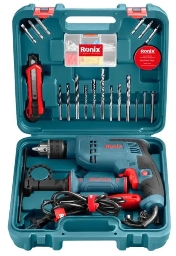 RONIX Busilica Ronix RS-0008 BMC udarna, 0-2500RPM, 750W, SET od 33delova Slika 1