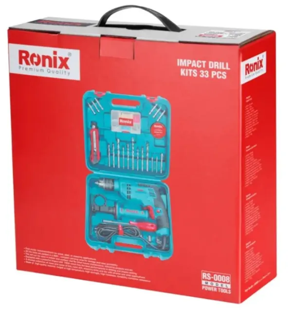 RONIX Busilica Ronix RS-0008 BMC udarna, 0-2500RPM, 750W, SET od 33delova Slika 2