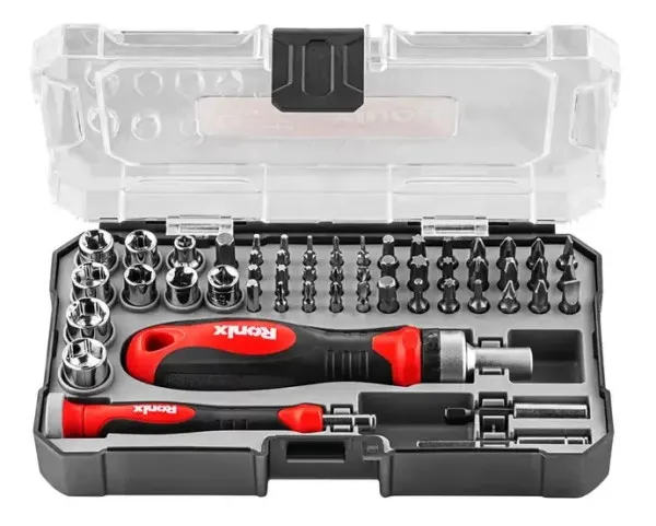 RONIX Alat Univerzalni SET odvijaca sa nastavcima 56-DELNI CRV RH-2717 PLC Slika 1