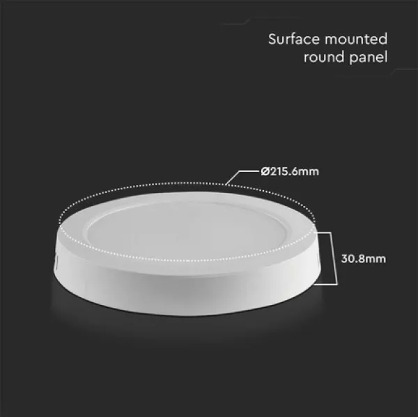 V-TAC LED PANEL NADGRADNI OKRUGLI, 18W, 4000K, SKU-7877 Slika 3