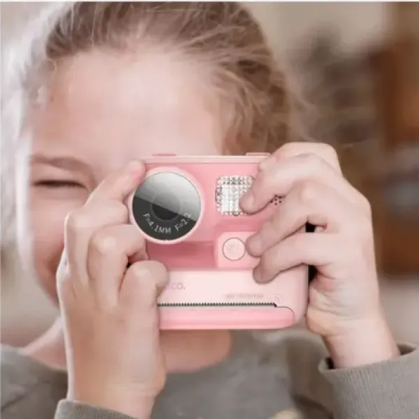 hoco. Deèija kamera sa štampaèem, 2 inèa IPS LCD, 720p, microSD - DV200 Pink Slika 5