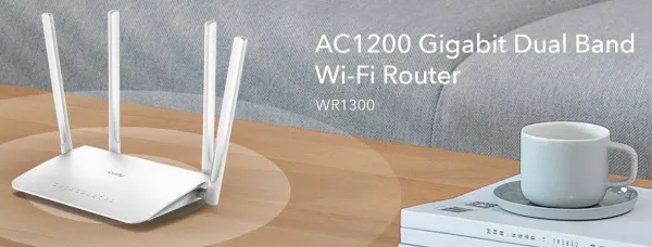 CUDY Cudy WR1300 AC1200 Dual Band 2.4+5Ghz MESH Wi-Fi Ruter 1W/4LAN Gbit,4x5dBi Wisp/AP/REP/TR Slika 2