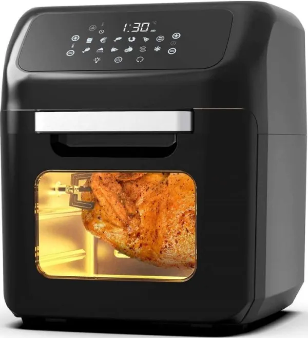 ROYALTY RLAFO12601, RERNA NA TOPLI VAZDUH INOX, 1800W, 12L Slika 2
