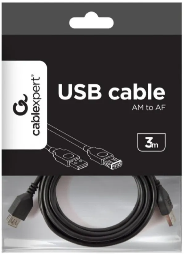 GEMBIRD CCP-USB2-AMAF-10 Gembird USB 2.0 A-plug A-socket produzni kabl 3m Slika 4
