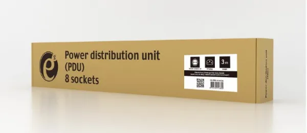 GEMBIRD EG-PDU-014-C14 Gembird C14 Produzni kabl sa zastitom 8 uticnica 10A, PDU 1U, aluminium, 3m Slika 6