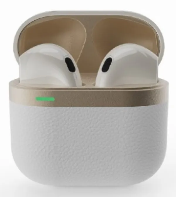GEMBIRD TWS-02-W Gembird bluetooth V5.0 slusalice, TWS, white/gold Slika 1