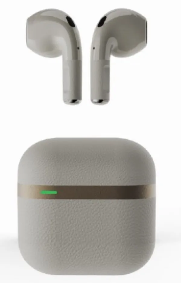 GEMBIRD TWS-02-W Gembird bluetooth V5.0 slusalice, TWS, white/gold Slika 2