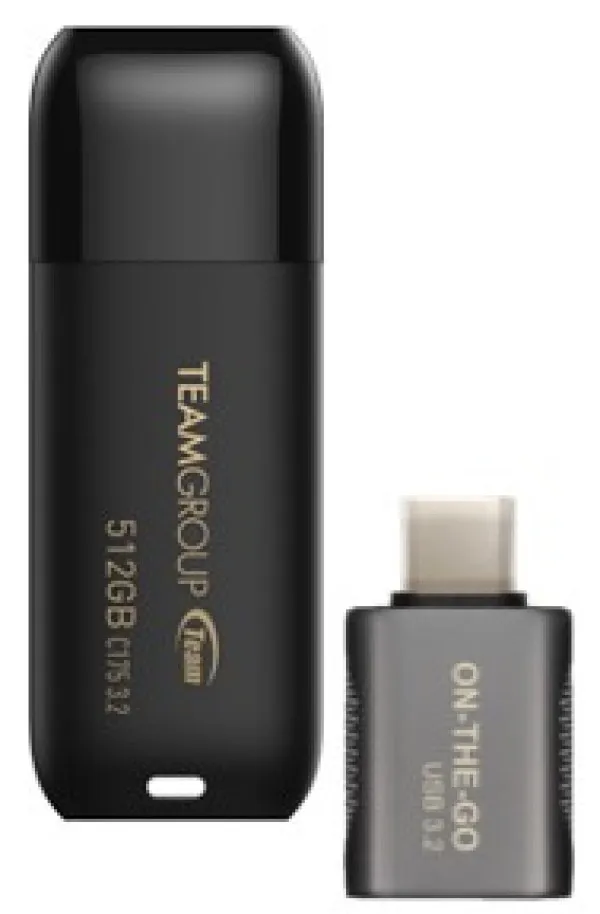 TEAM GROUP TeamGroup 64GB C175 USB 3.2 BLACK with Type C adapter TC175364GB26 Slika 4