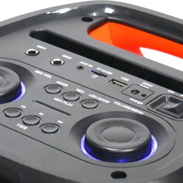 MICROLAB Microlab PT602W karaoke zvucnik 160W, Bluetooth, LED, 7,4V/4000mAh, Aux, USB, microSD, + Mic*2kom Slika 3