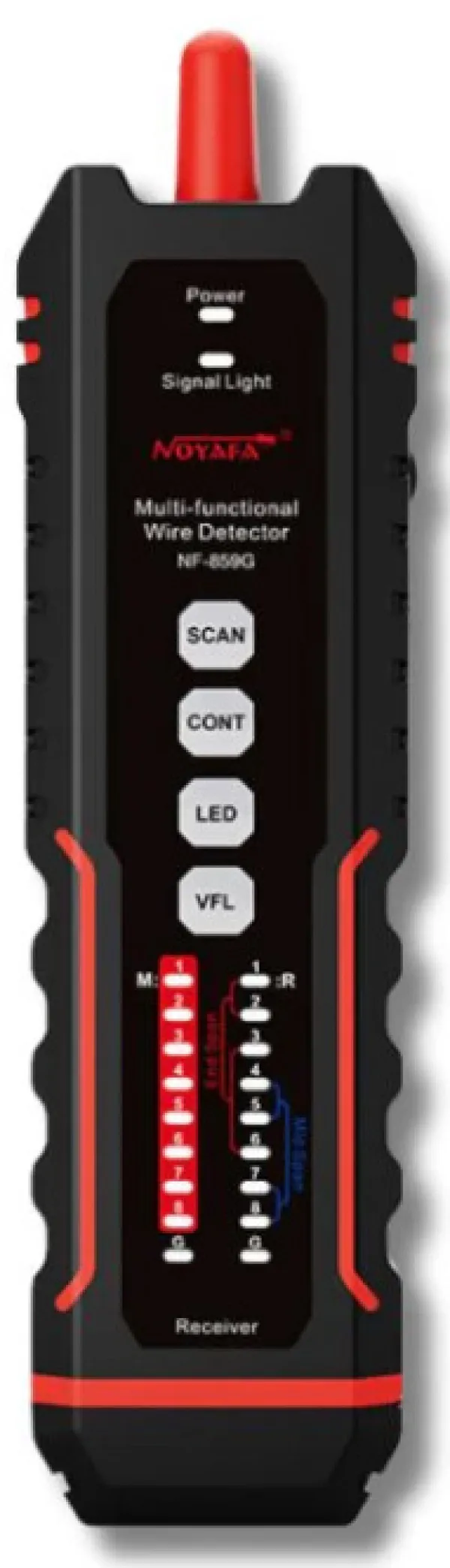 Noyafa NOYAFA NF-859GT Tester za više kablova za Ethernet i vlakna sa jedinstvenim prijemnikom, VFL, PoE Slika 5