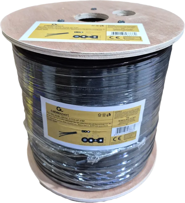GEMBIRD KABL-OPTIC-FTTH-4F-FRP * Gembird Opticki kabl 4-vlakna SM G657A1 Flat, Outdoor, sa sajlom 1mm, 1000m Slika 2