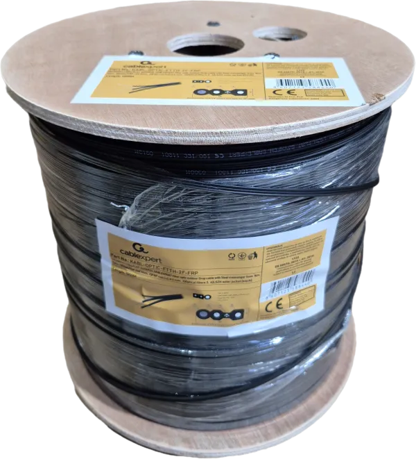 GEMBIRD KABL-OPTIC-FTTH-2F-FRP Gembird Opticki kabl 2-vlakna SM G657A1 Flat, Outdoor, sa sajlom 1mm, 1000m Slika 3