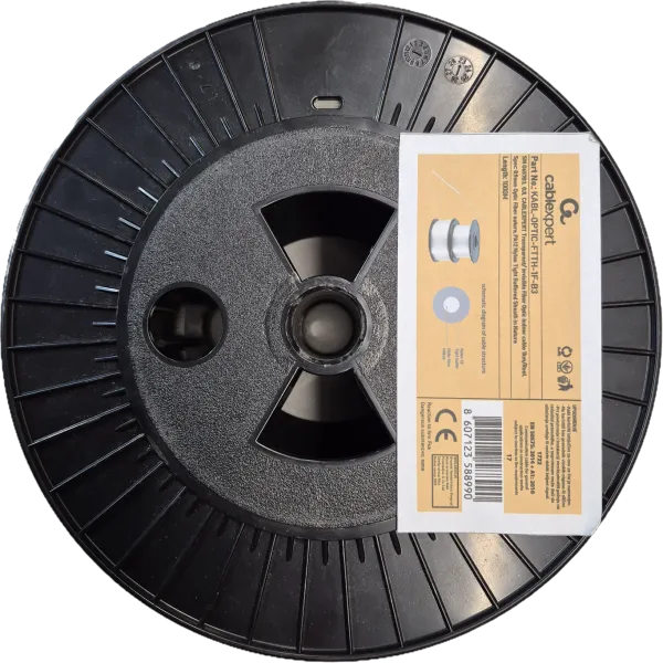 GEMBIRD KABL-OPTIC-FTTH-1F-B3 Gembird Opticki kabl 1-vlakno SM G657B3, GJI, transparentni, INDOOR, 1000m Slika 5