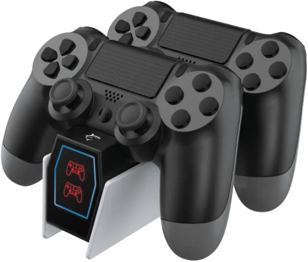 WHITE SHARK PS4 Ringside dock za punjenje dva PS4 kontrolera Slika 4