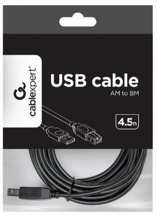 GEMBIRD CCP-USB2-AMBM-15 Gembird USB 2.0 A plug/B plug kabl za stampac 4.5m Slika 1