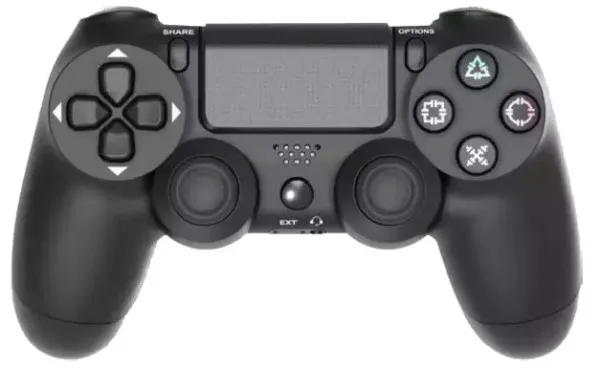 GEMBIRD JPD-Wireless-Thrillershock PC/PS4 BLACK Gembird Bezicni gamepad sa dvostrukom vibracijom v2 Slika 3