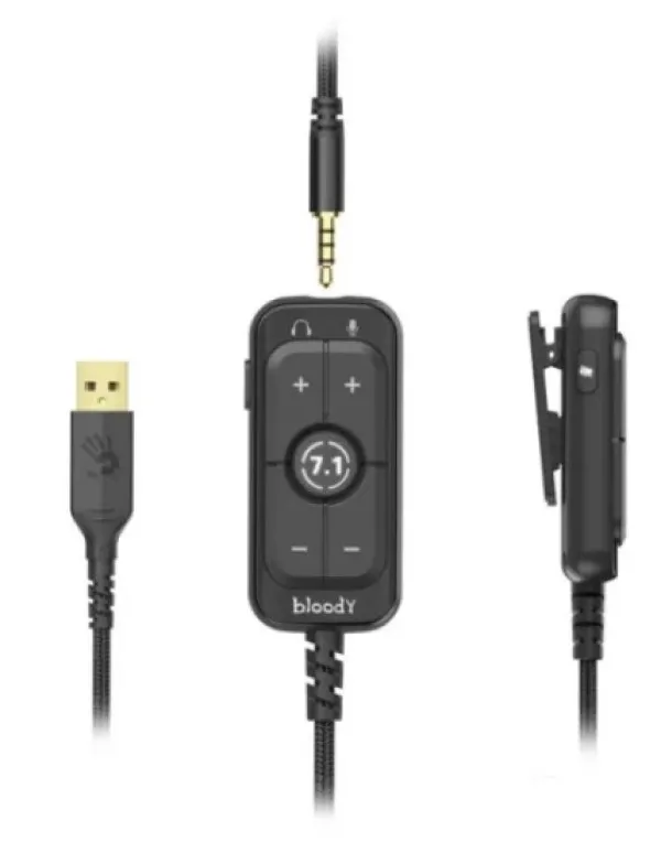 A4 TECH A4-M590i NAVY A4Tech Bloody gejmerske slusalice sa mikrofonom, 7.1 SURROUND, 50mm/16ohm, 3.5mm+USB Slika 3