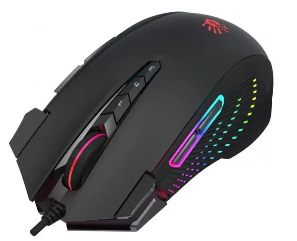 A4 TECH A4-J90S A4Tech Bloody RGB Gejmerski opticki mis, 2000Hz/100-8.000 Dpi, Black USB 125mm Slika 7