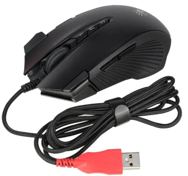 A4 TECH A4-J90S A4Tech Bloody RGB Gejmerski opticki mis, 2000Hz/100-8.000 Dpi, Black USB 125mm Slika 9