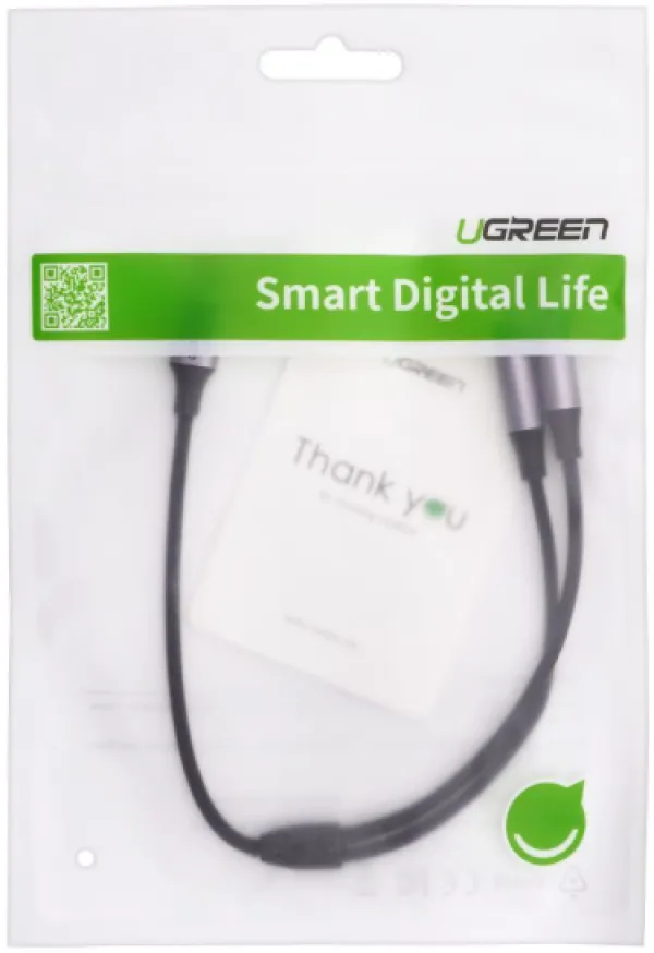 UGREEN USB-C M. na 2 x Audio 3.5mm F. 25cm Slika 3