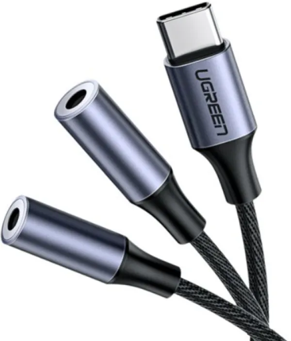 UGREEN USB-C M. na 2 x Audio 3.5mm F. 25cm Slika 1