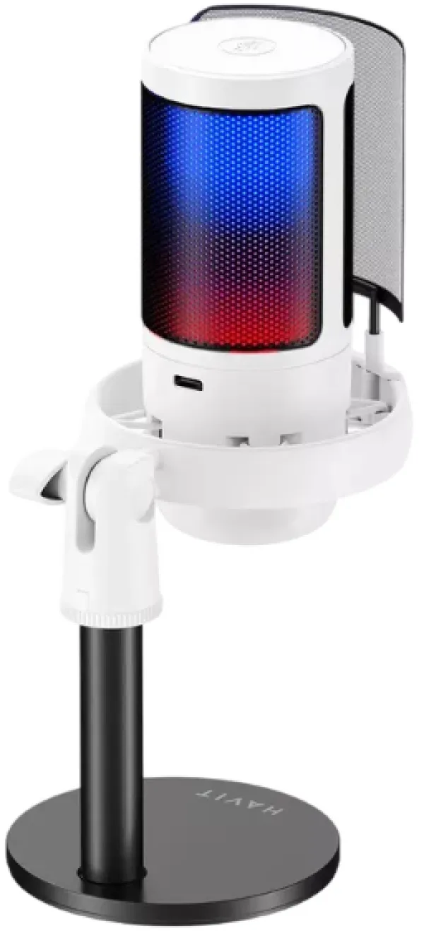 HAVIT raèunarski mikrofon GK50 RGB beli Slika 2