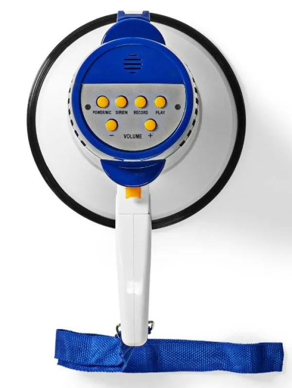 NEDIS MEPH150WT Megafon 115dB, max.250m ugradjena sirena i funkcija snimanja, Blue/White Slika 8