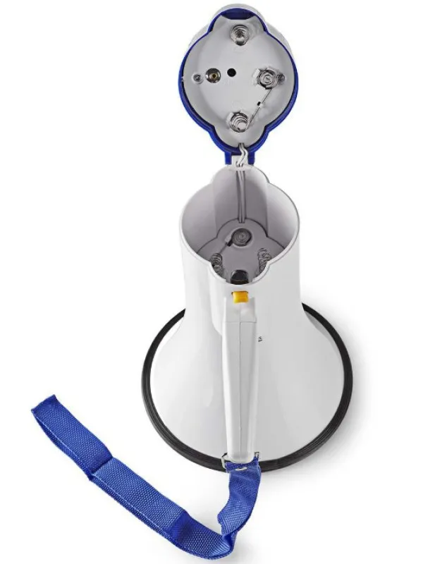 NEDIS MEPH150WT Megafon 115dB, max.250m ugradjena sirena i funkcija snimanja, Blue/White Slika 4