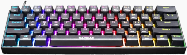 Tastatura Gamdias Hermes E3 RGB mehanička, crna, blue switch Slika 4