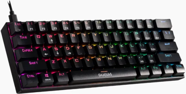 Tastatura Gamdias Hermes E3 RGB mehanička, crna, blue switch Slika 3