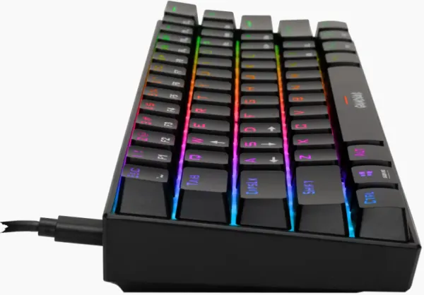 Tastatura Gamdias Hermes E3 RGB mehanička, crna, blue switch Slika 2