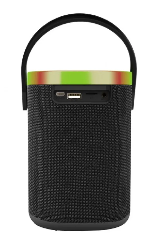 GEMBIRD SPK-BT-LED-06 Gembird Portable Bluetooth LED speaker, 10W, BT, FM, USB, Handsfree, Black Slika 6