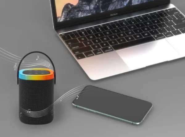 GEMBIRD SPK-BT-LED-06 Gembird Portable Bluetooth LED speaker, 10W, BT, FM, USB, Handsfree, Black Slika 4