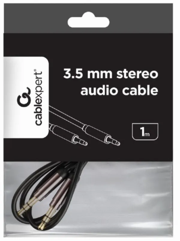 GEMBIRD CCAP-444-1M Gembird 3.5mm stereo plug to 3.5mm stereo plug audio kabl pozlaceni konektor 1m Slika 3