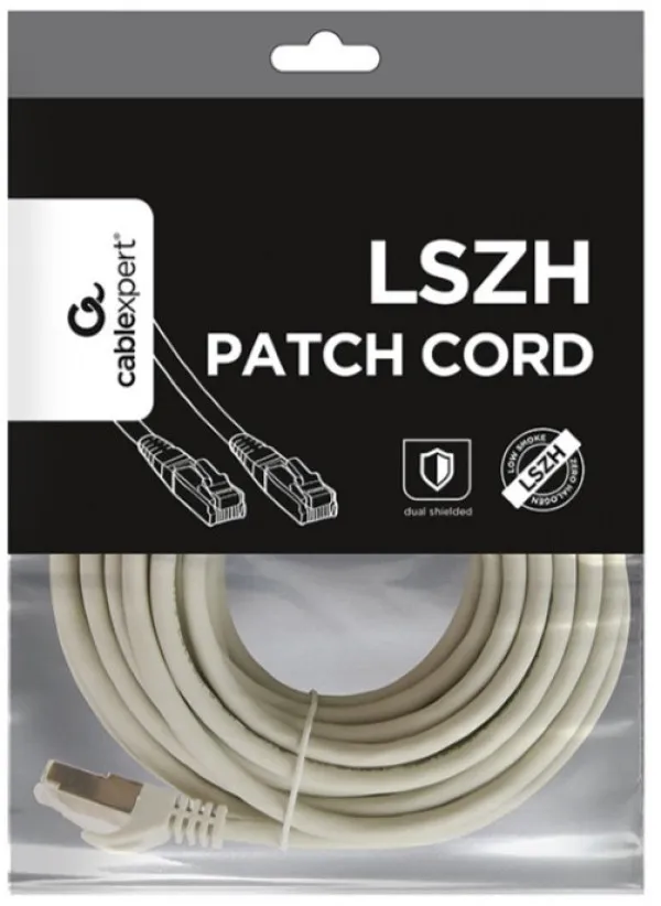GEMBIRD PP6A-LSZHCU-7.5M Gembird Mrezni kabl, SFTP CAT.6A BAKARNI LSZH Patch cord 7.5m Grey Slika 2