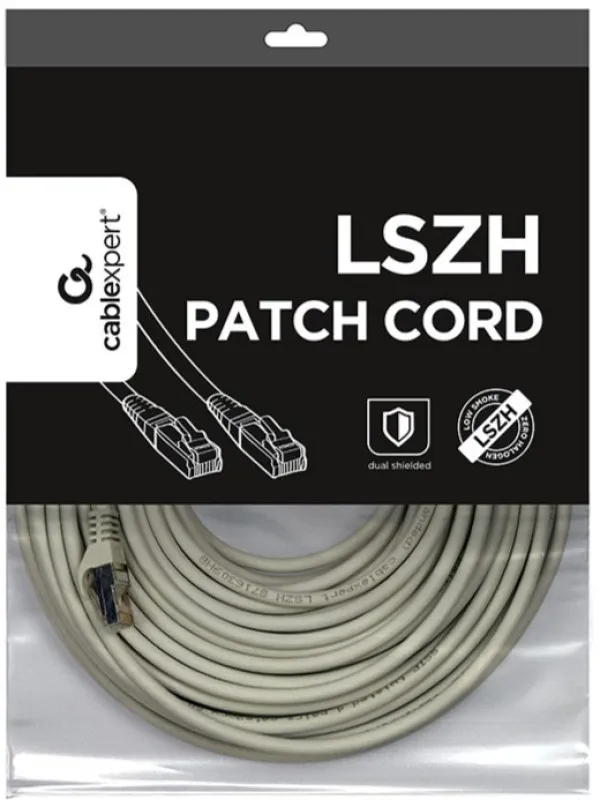 GEMBIRD PP6A-LSZHCU-30M Gembird Mrezni kabl, SFTP CAT.6A BAKARNI LSZH Patch cord 30m Grey Slika 2