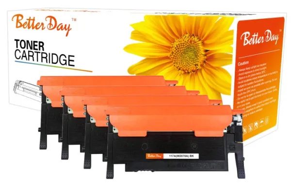 Toner BetterDay W2070A, 117A, 150/178/179 Black zam. kaseta za HP 1k Slika 3